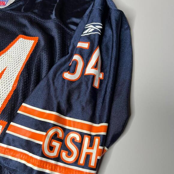 VTG Reebok NFL Equipment Chicago Bears Brian Urlacher 54 Jersey Men’s Large Blue - Picture 3 of 10